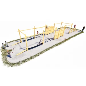 Motorikpfad paralell Ninja: zwei identische, nebeneinander angeordnte Abenteuerstrecken