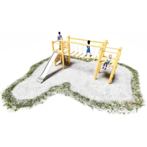 Turmanlage Duo mit zwei Spieltürmen verbunden mit einer Wackelbrücke